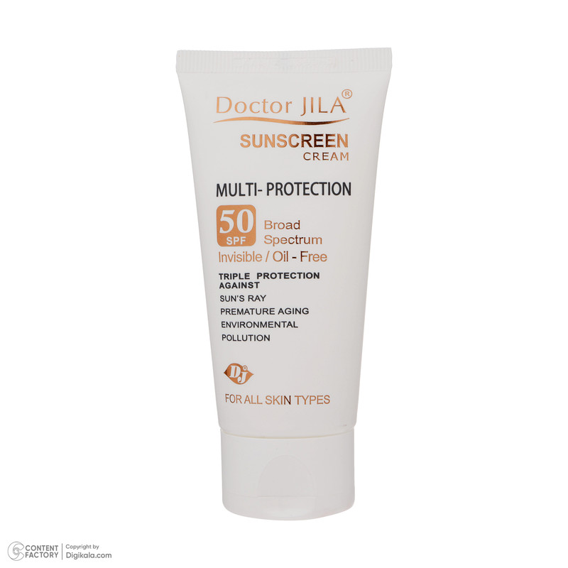 کرم ضد آفتاب دکتر ژیلا سری Multi Protection مدل Invisible حجم 50 میلی لیتر