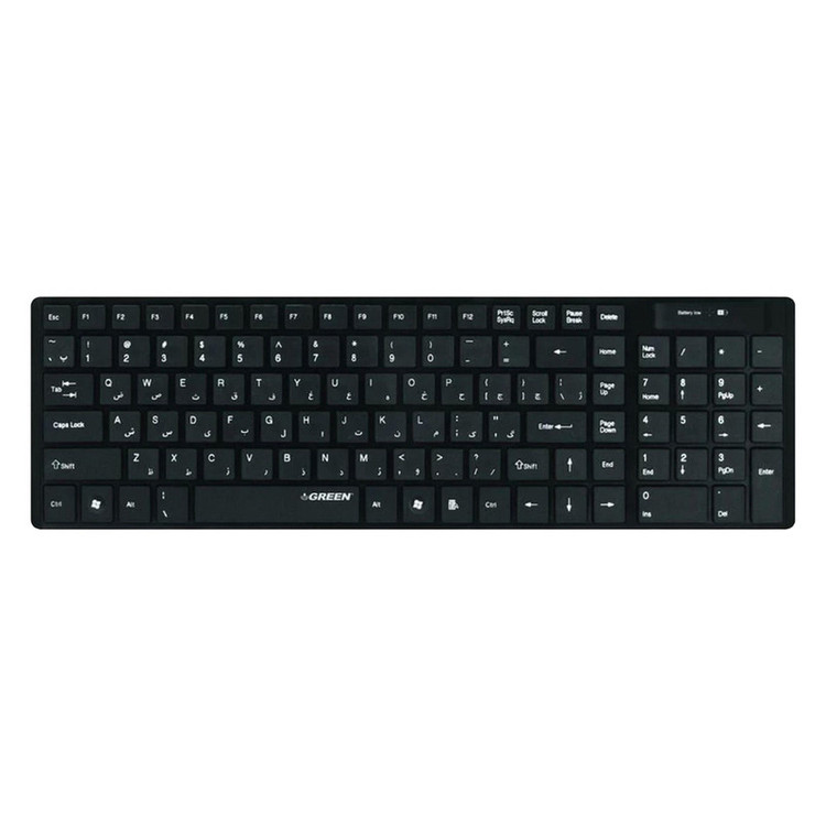 کیبورد بی سیم گرین مدل GK-101W با حروف فارسی