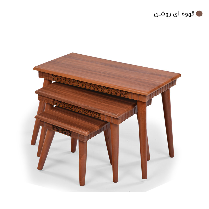 میز جلومبلی مدل سپیدار بسته 4 عددی