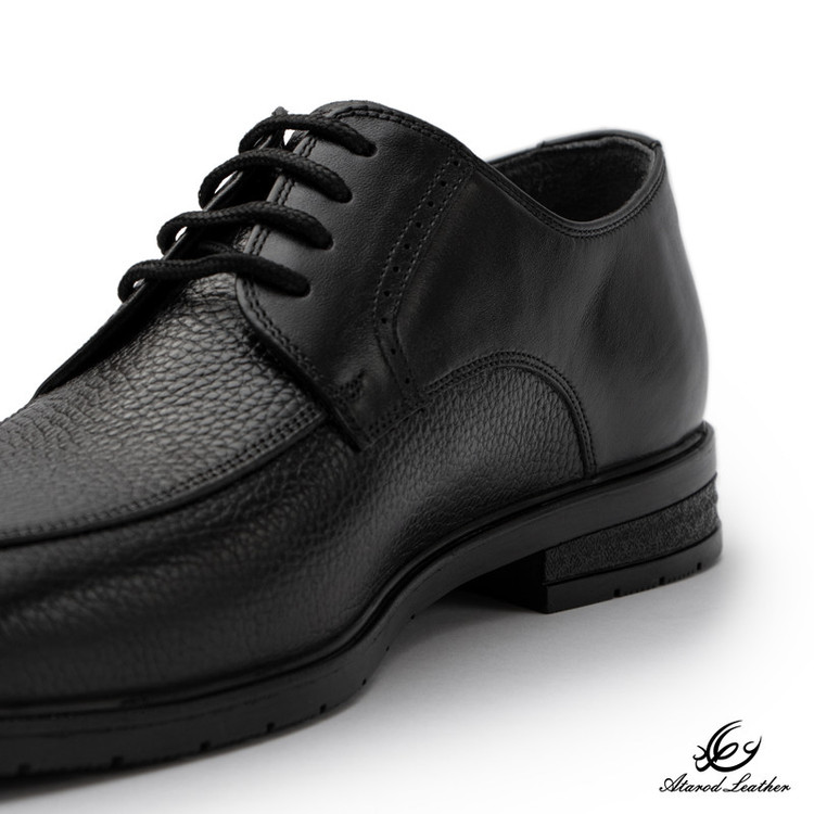 کفش رسمی مردانه چرم عطارد مدل چرم طبیعی کد SH355