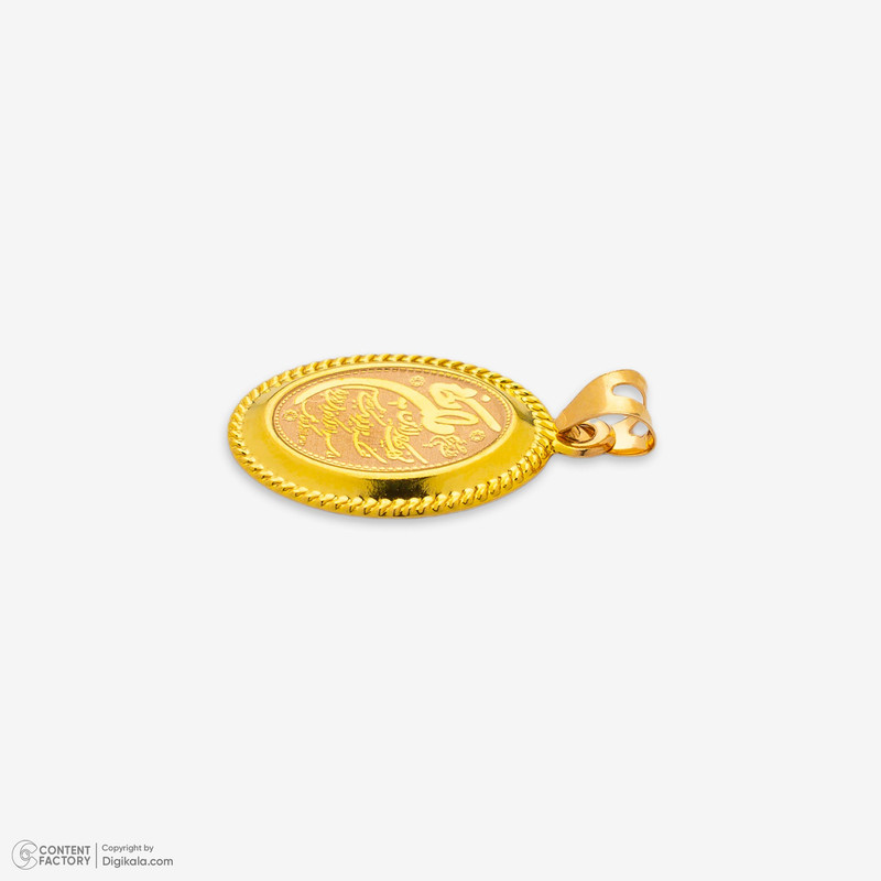 آویز گردنبند طلا 18 عیار زنانه طلای صداقت طرح و ان یکاد کد PE-VY2