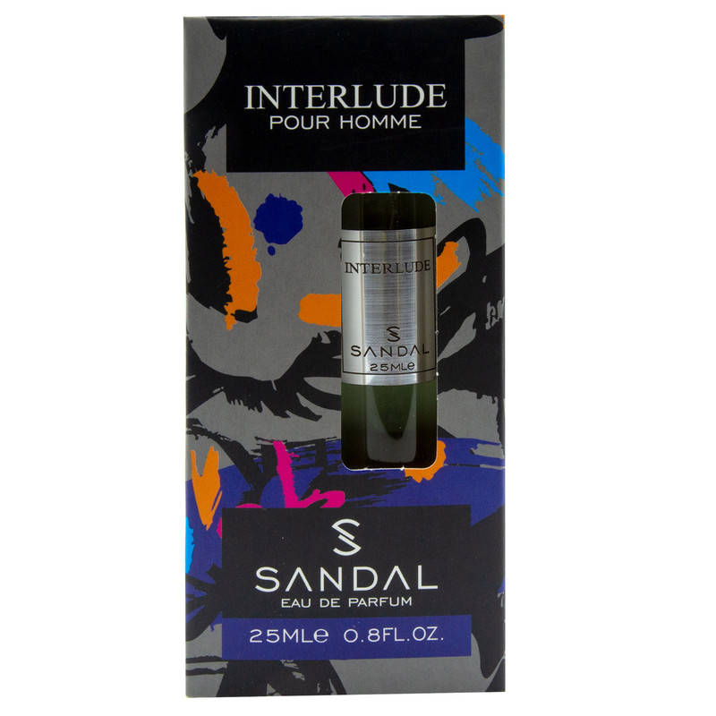 عطر جیبی مردانه صندل مدل INTERLUDE حجم 25 میلی لیتر