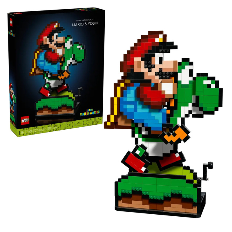 لگو سری Super Mario World مدل Mario Yoshi کد 71438