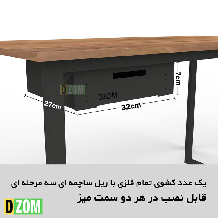 میز کامپیوتر دیزم مدل مونتاژی TLDdwr14060