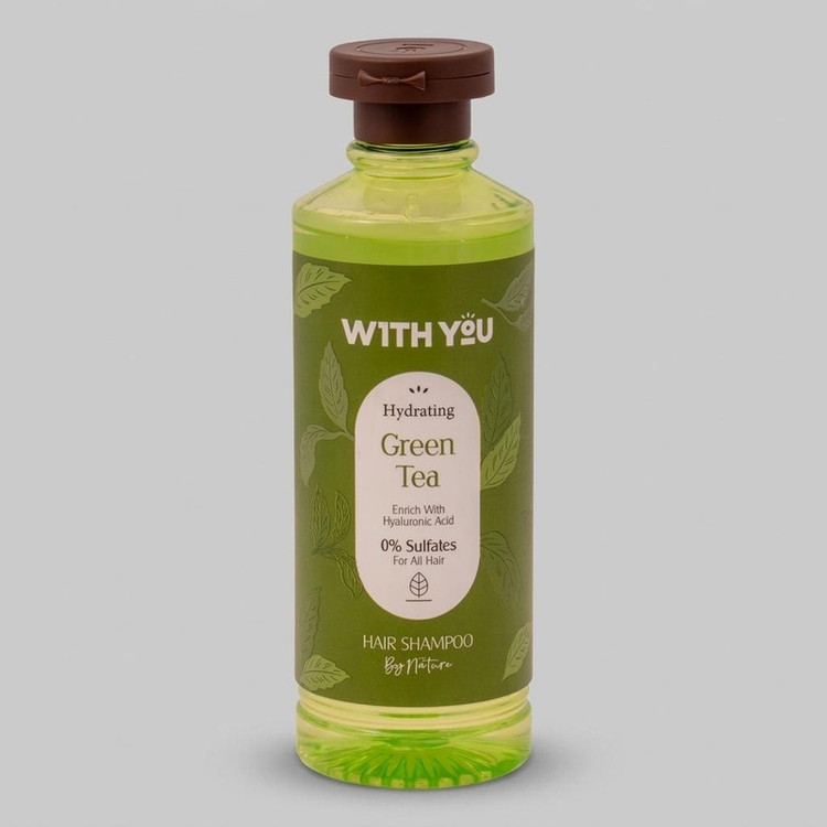 شامپو مو ویت یو مدل Green Tea حجم 300 میلیلیتر، تقویتکننده، مناسب انواع مو، سازگار با پوست سر معمولی، ژل شوینده