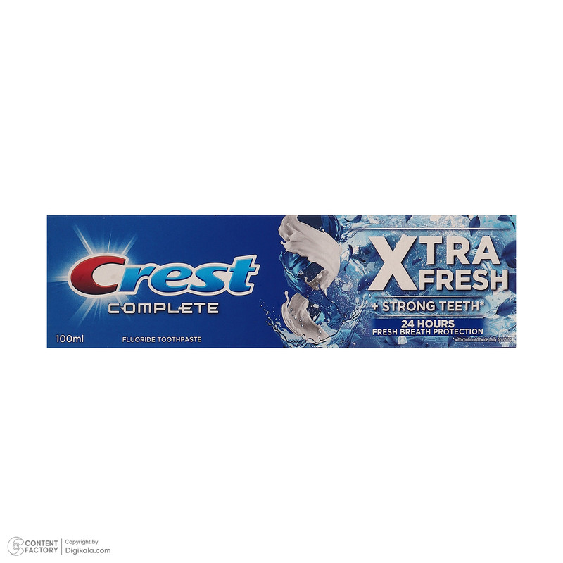 خمیر دندان کاهش دهنده پلاک دندان کرست مدل XTRA FRESH حجم 100 میلیلیتر