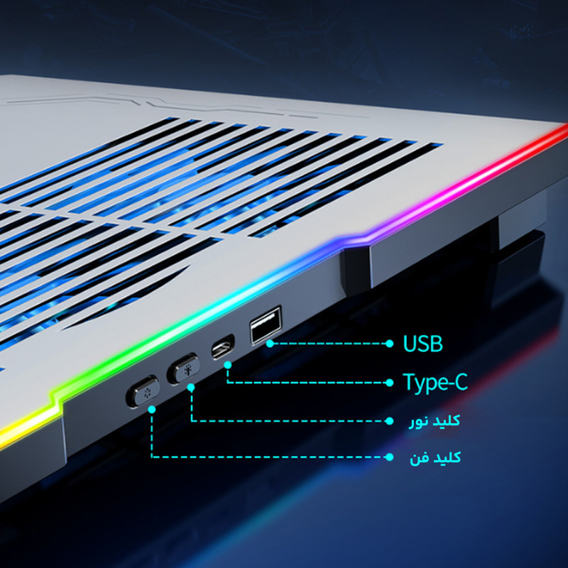 پایه خنک کننده لپ تاپ کول کلد مدل K42