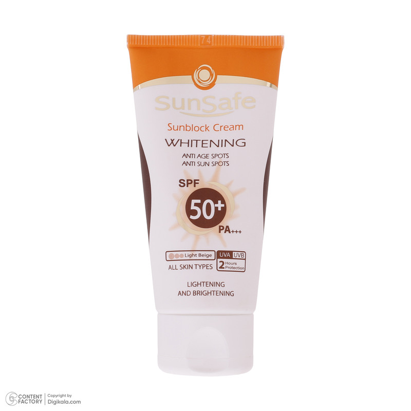 کرم ضد آفتاب رنگی سان سیف SPF 50 مدل 002 مناسب برای انواع پوست حجم 50 میلی لیتر