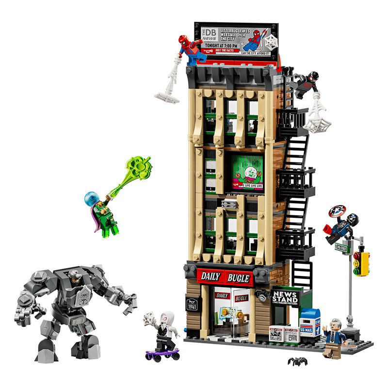 لگو 781 تکه سری Marvel مدل Spider-Man vs. Mysterio The Daily Bugle کد 76342