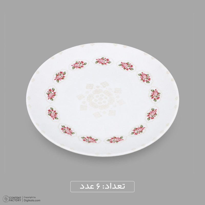 سرویس غذاخوری اوپال 26 پارچه 6 نفره دینو مدل گرد کلاسیک ورژن 3 لوستر کد 139