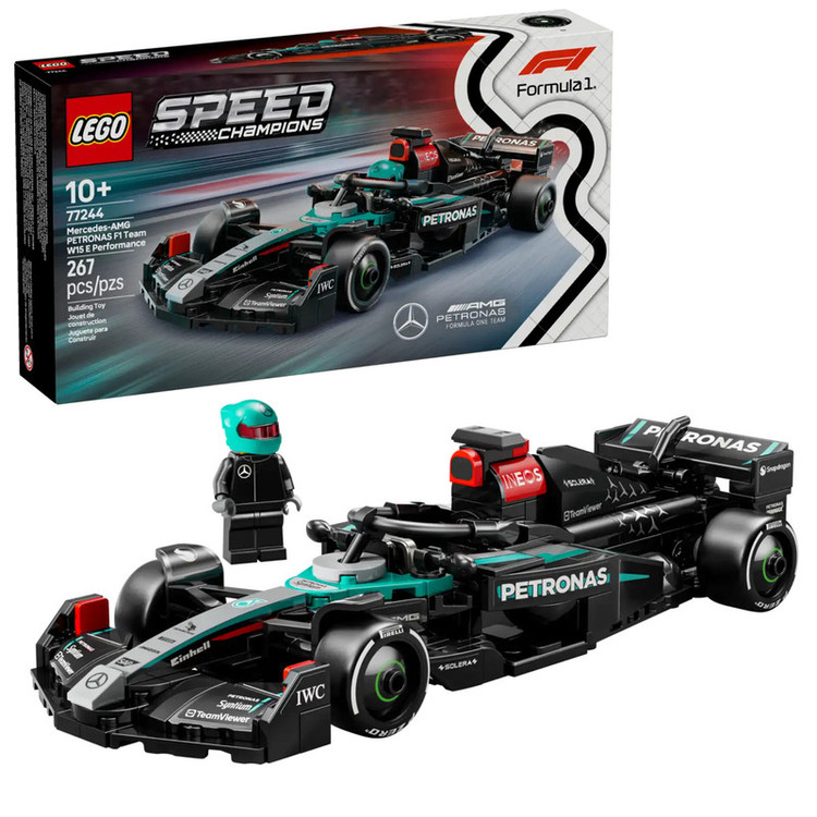 لگو 267 قطعه سری اسپید مدل Mercedes-AMG F1 W15 Race Car کد 77244