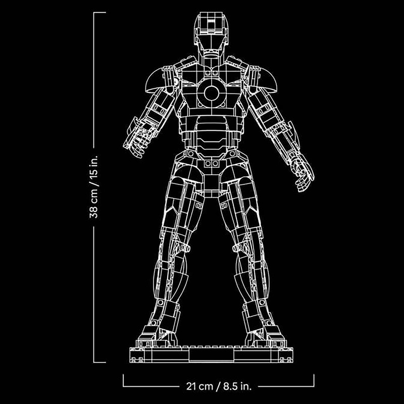 لگو 1297 تکه سری Marvel مدل Iron Man Mark 3 Collectors Edition کد 76344
