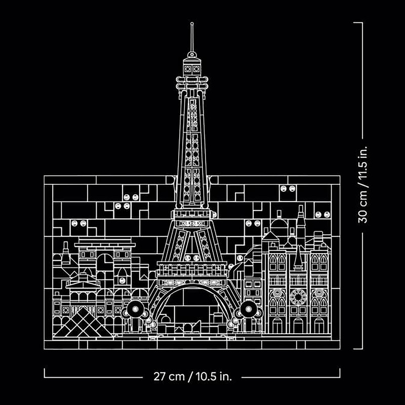 لگو 958 تکه سری Architecture مدل Paris City of Love کد 21064