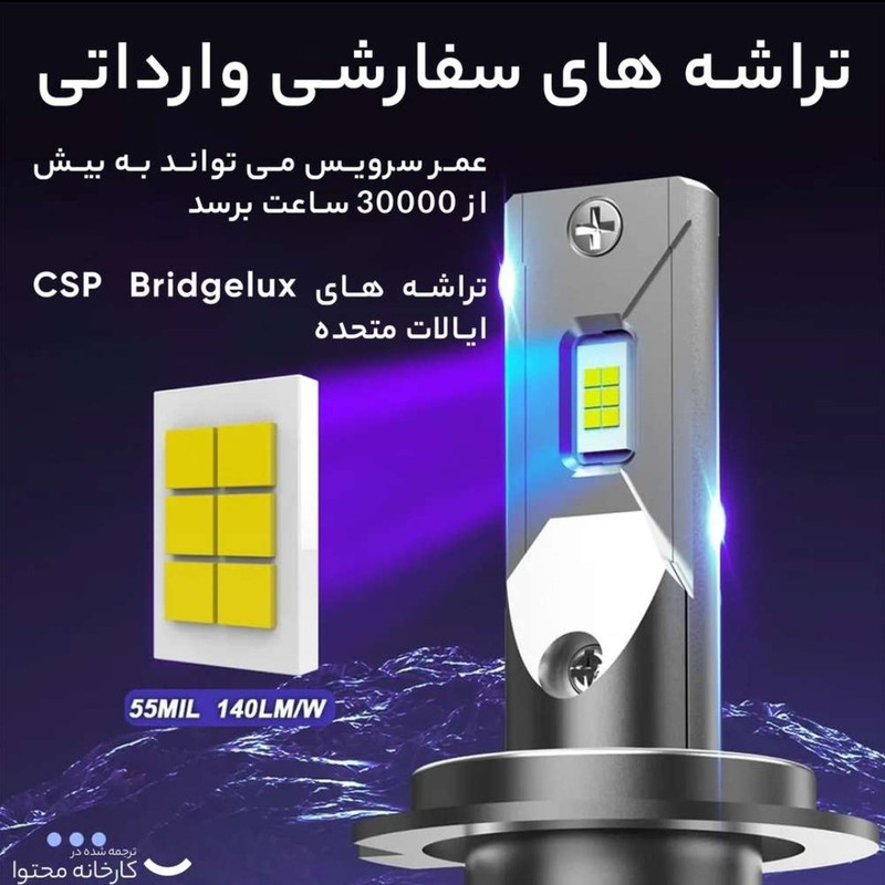 هدلایت کانپکس مدل M8 Pro 2025 پایه H4 بسته 2 عددی