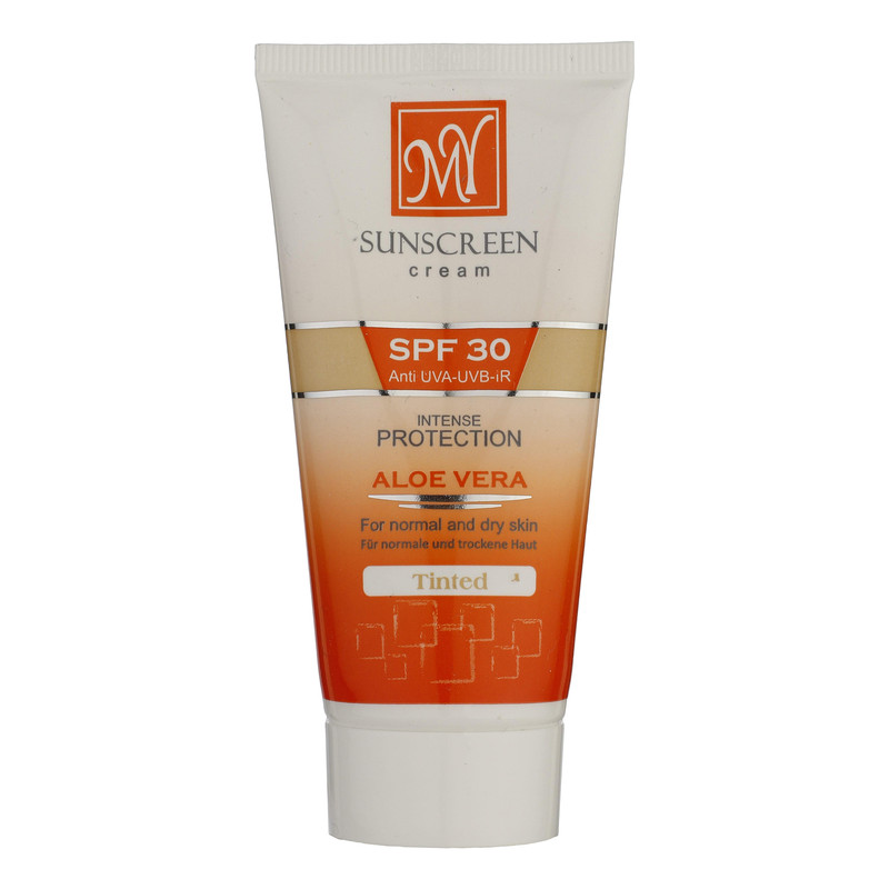 کرم ضدآفتاب رنگی مای مدل SPF30، مناسب پوستهای خشک و معمولی، حجم 50 میلیلیتر