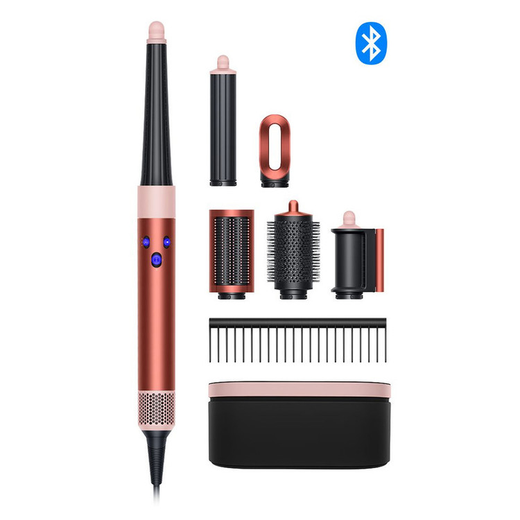 سشوار برسدار حالتدهنده 1300 وات دایسون مدل Airwrap id HS08، موتور AC، وزن 650 گرم، دارای سری شانهدار، سری برسدار گرد ...
