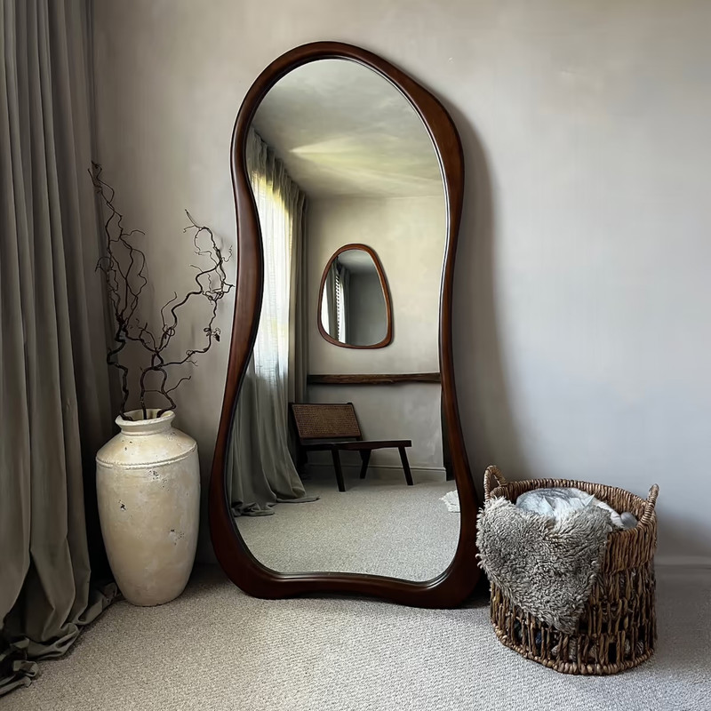 آینه قدی الف مدل دفرمه غزال کد 160-60