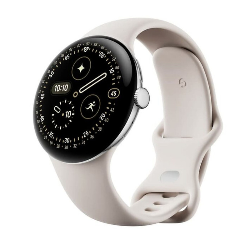 ساعت هوشمند 41 میلیمتری گوگل مدل Pixel Watch 4 با بند سیلیکونی