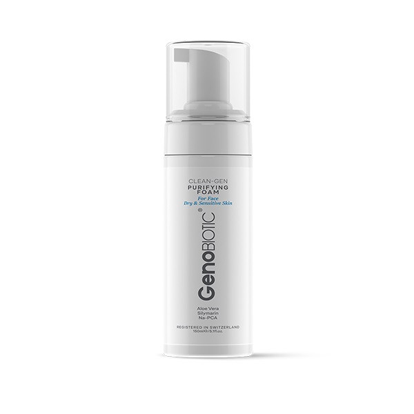فوم شستشوی صورت ژنوبایوتیک مدل CLEAN GEN مناسب پوست خشک و حساس حجم 150 میلی لیتر