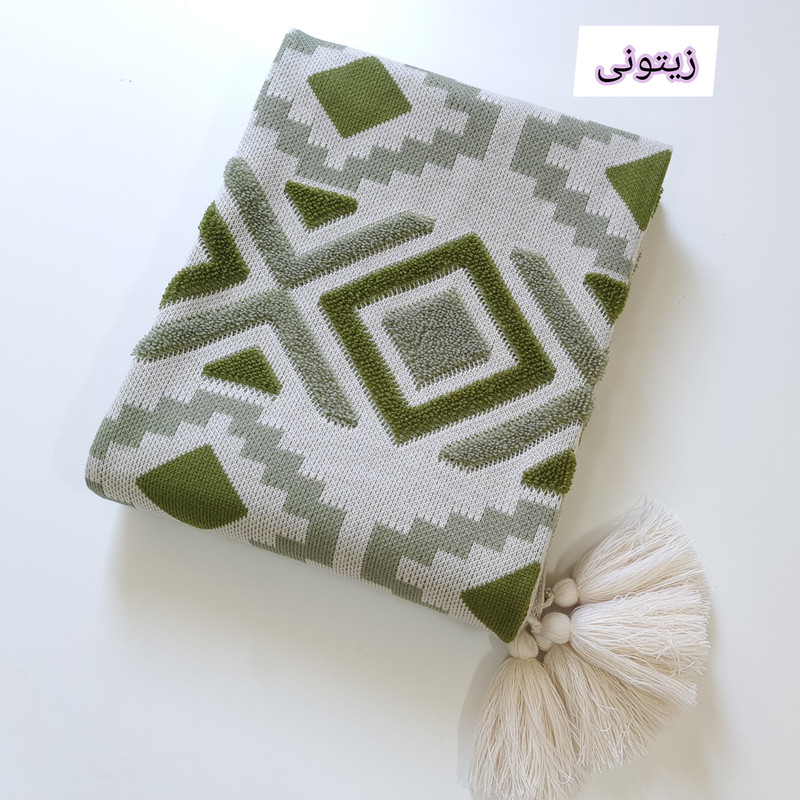 شال مبل مدل پانچدوزی کد 1 سایز 170140 سانتیمتر