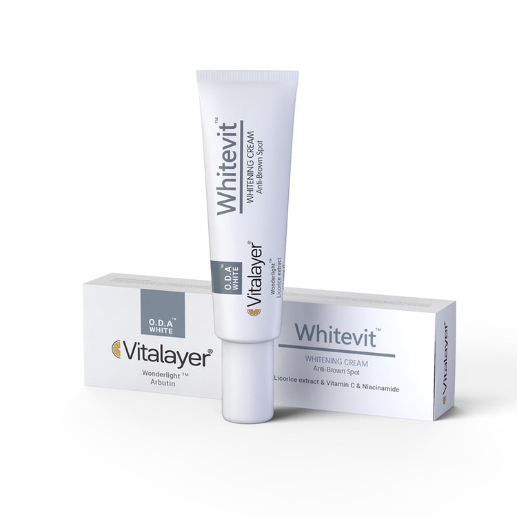 کرم روشن کننده ویتالیر مدل Whitevit حجم 30 میلی لیتر