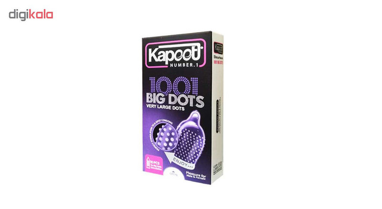 کاندوم کاپوت مدل BIG DOTS بسته 10 عددی