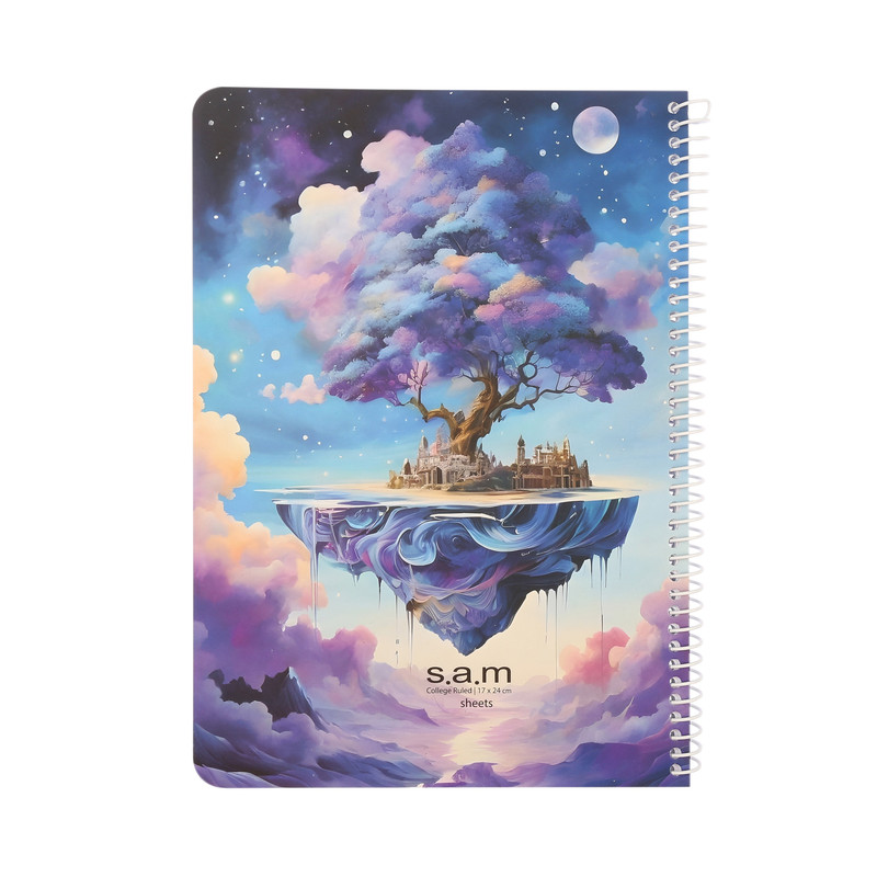 دفتر مشق 60 برگ سم طرح Castle in the Sky