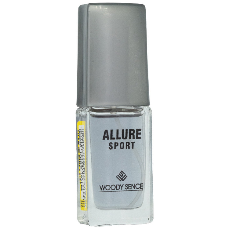 عطر جیبی مردانه وودی سنس مدل ALLURE SPORT حجم 15 میلی لیتر SCZ