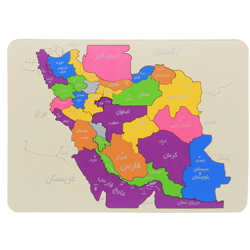 پازل 35 تکه مدل نقشه ایران کد MO51 JYV