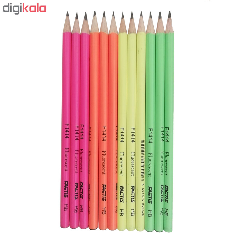 مداد مشکی فکتیس مدل F1414 بسته 72 عددی SCZ