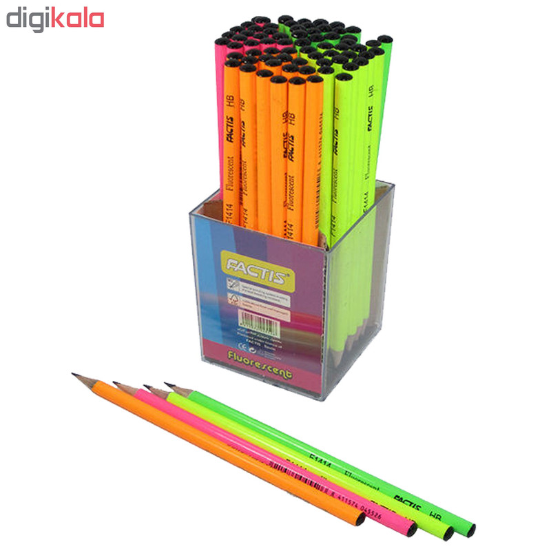 مداد مشکی فکتیس مدل F1414 بسته 72 عددی SCZ