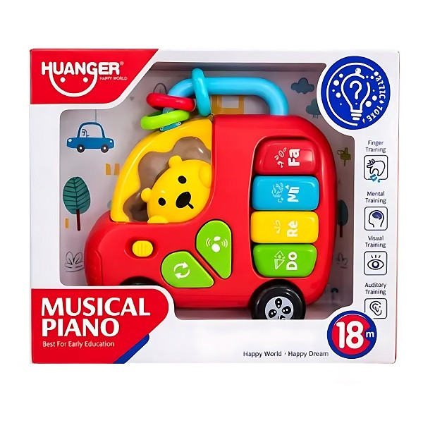 بازی آموزشی هانگر مدل ماشین طرح پیانو کد HE0566 RYR