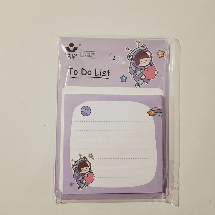 کاغذ یادداشت چسب دار سانسکی مدل To Do List سایز 1010 سانتی متر بسته 50 عددی 4AT