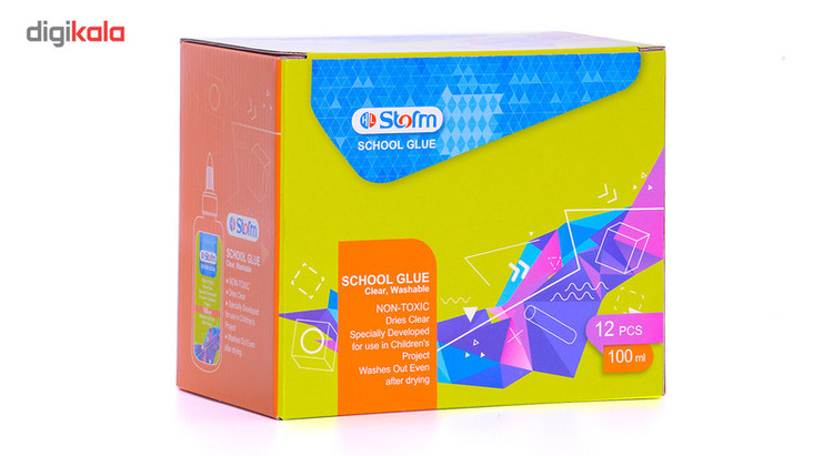 چسب ژله ای استورم مدل school Glue کد HL-618 بسته 2 عددی D7F