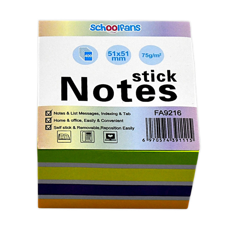 کاغذ چسب دار اسکول فنس مدل 9216 بسته 400 عددی SCZ