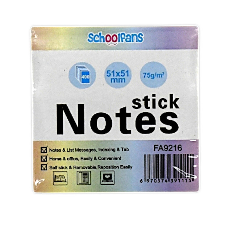 کاغذ چسب دار اسکول فنس مدل 9216 بسته 400 عددی SCZ