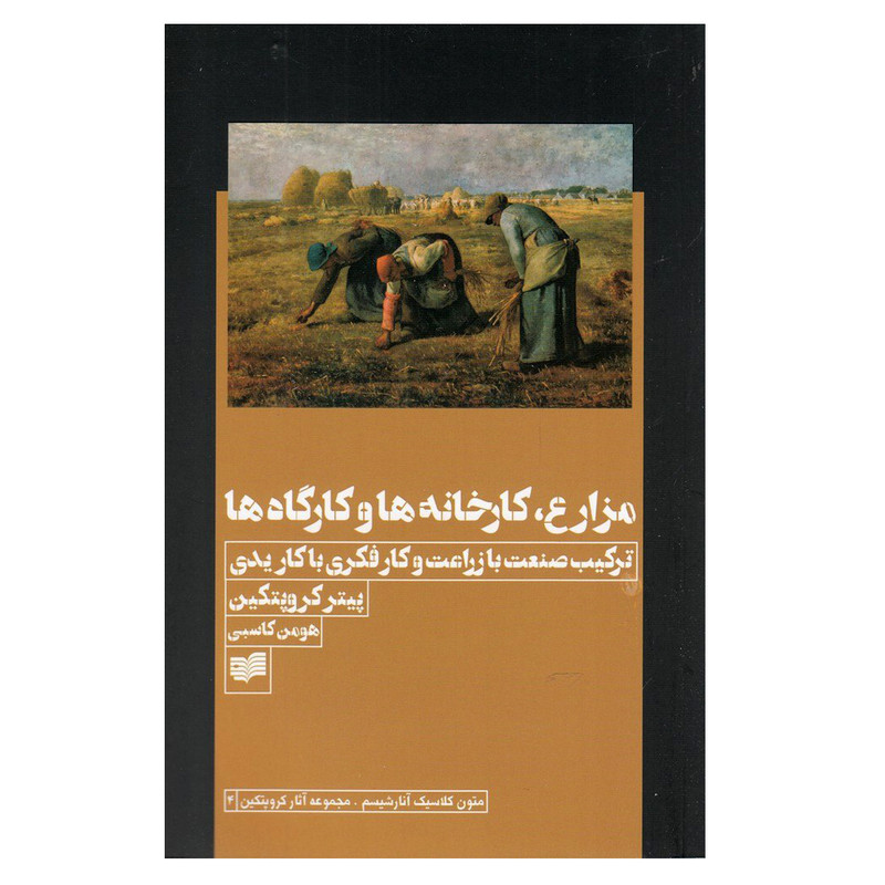 کتاب مزارع کارخانه ها و کارگاه ها اثر پیتر کروپتکین نشر افکار JTS
