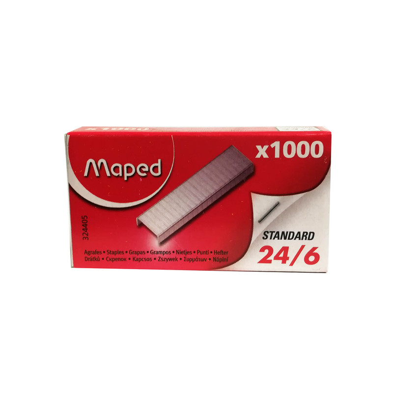 سوزن منگنه مپد کد 324405 سایز 24/6 بسته 1000 عددی