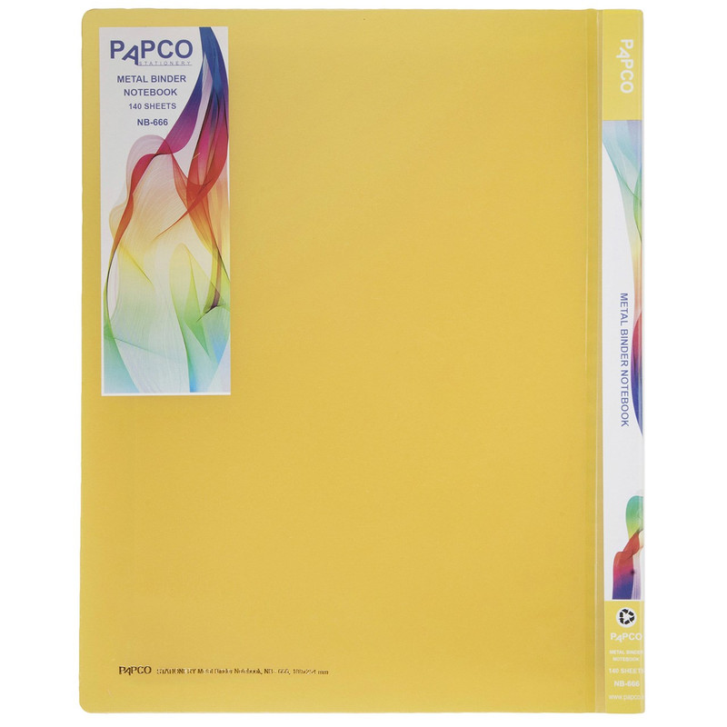 دفتر کلاسوری 140 برگ پاپکو کد NB-666