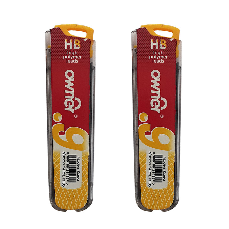 نوک مداد نوکی 0.9 میلیمتری اونر مدل high-polymer بسته 2 عددی