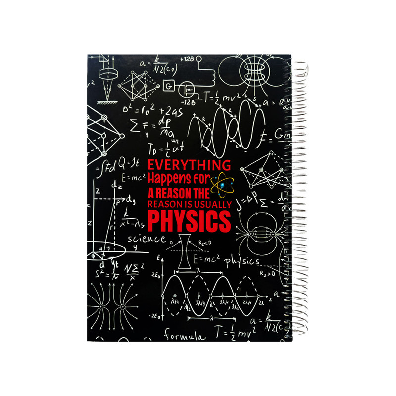 دفتر مشق 160 برگ پاپکو مدل PHYSICS کد PN-6177