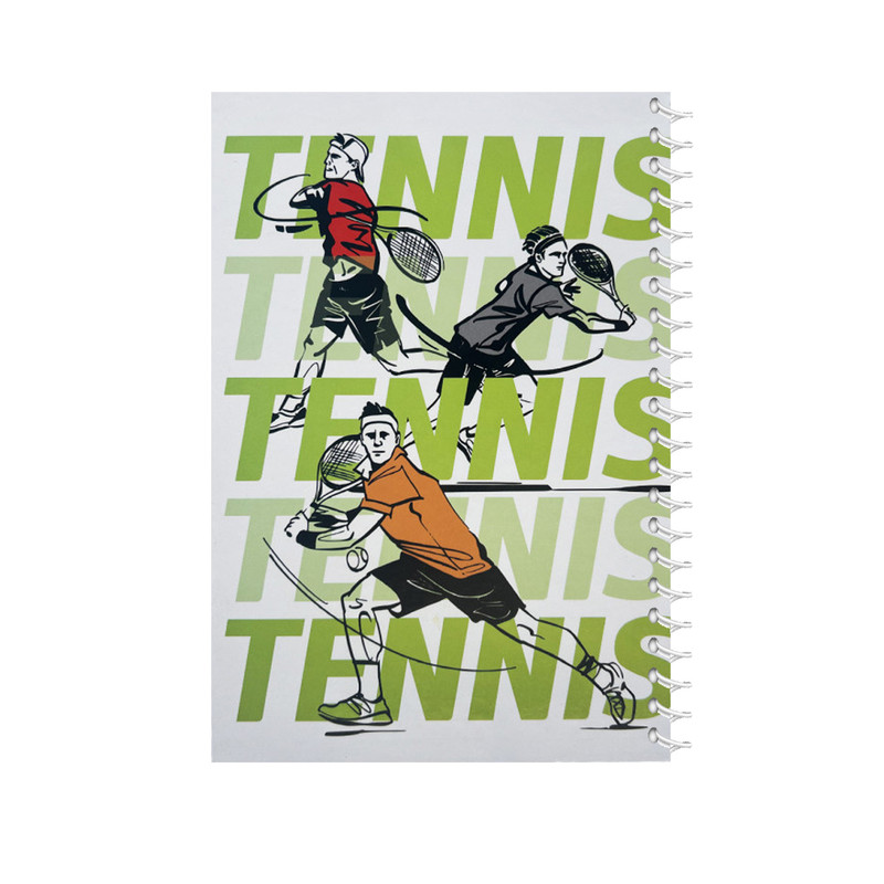 دفتر مشق 160 برگ پاپکو مدل TENNIS کد PN-6177