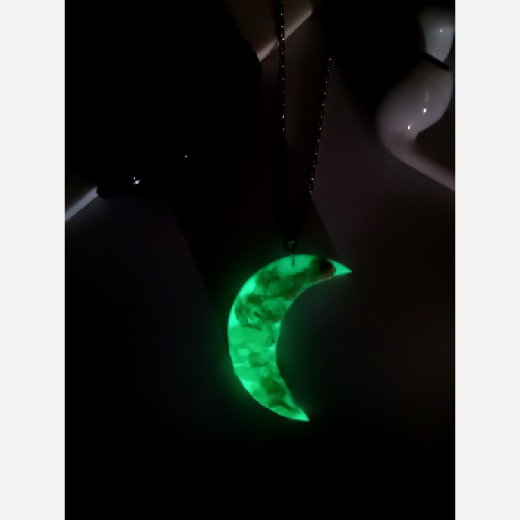 گردنبند سنگ اوناکیت معدنی ماه شب نما شب تاب
