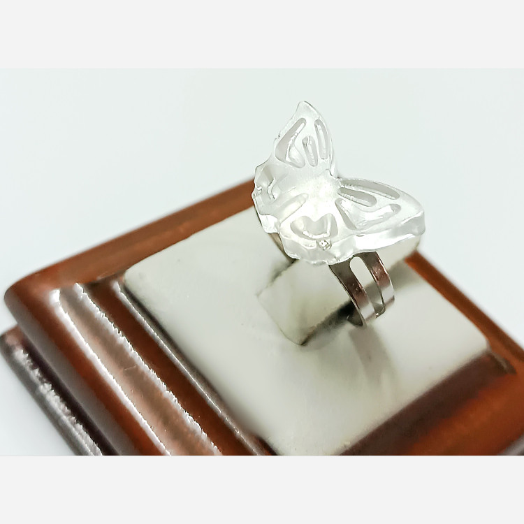 انگشتر پینترستی دخترانه پروانه ای شب نما ترند