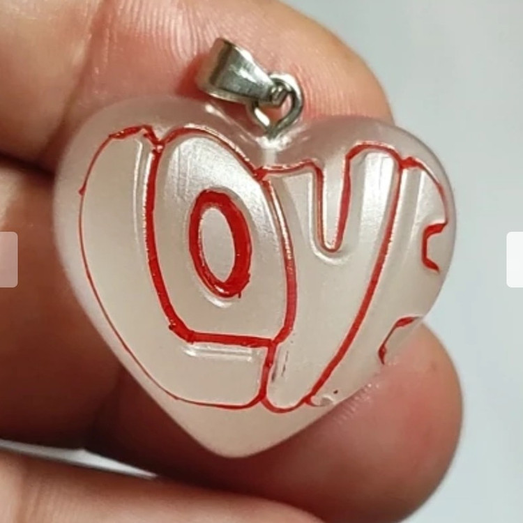 گردنبند پینترستی قلب Love شب نماشب تاب