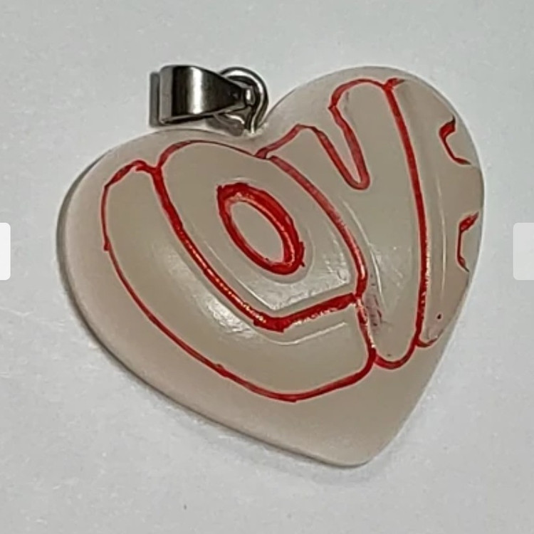 گردنبند پینترستی قلب Love شب نماشب تاب