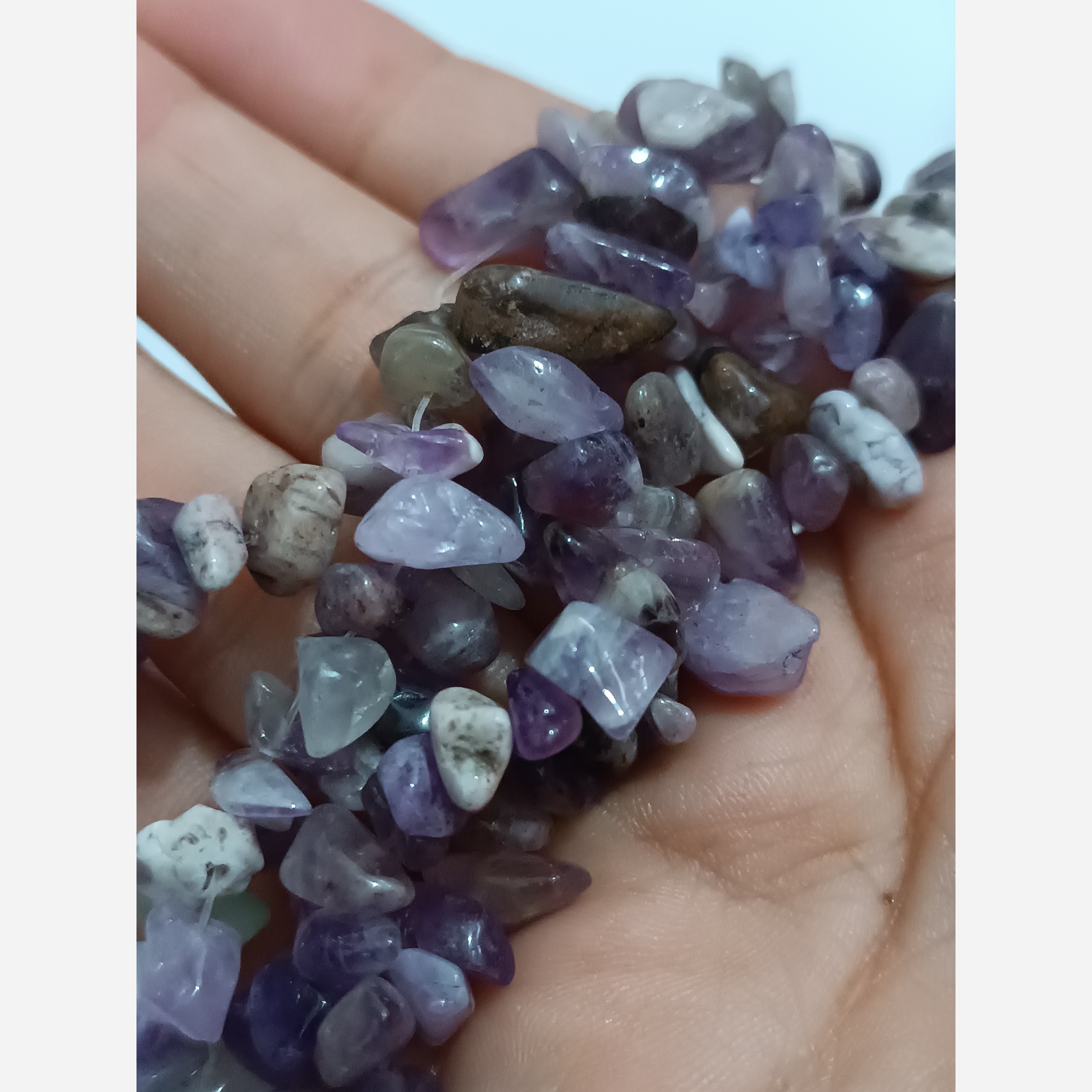 مهره سنگ آمیتیست دفرمه اصل و معدنی