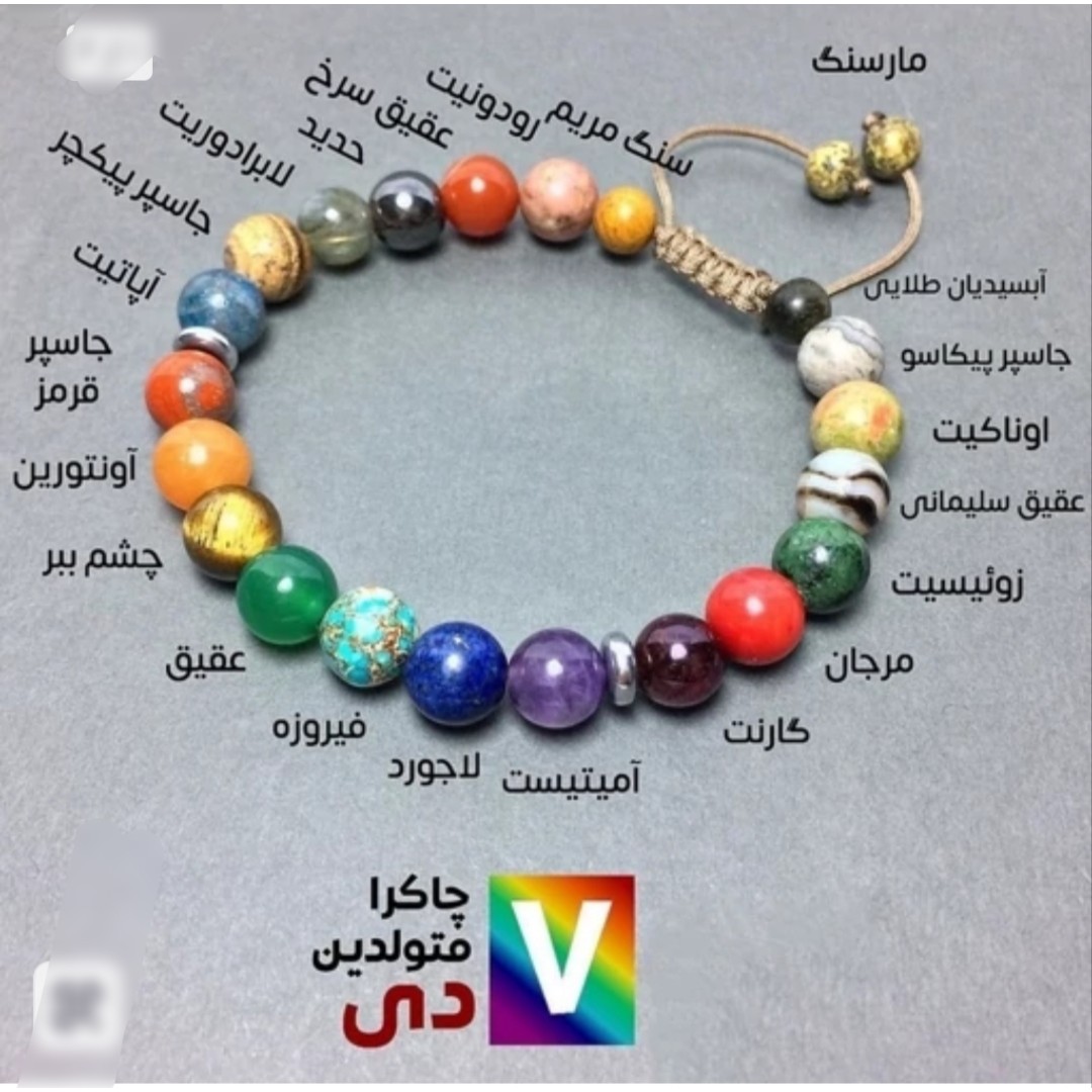 دستبند هفت سنگ متولدین دی ماه سنگ ماه تولد دی