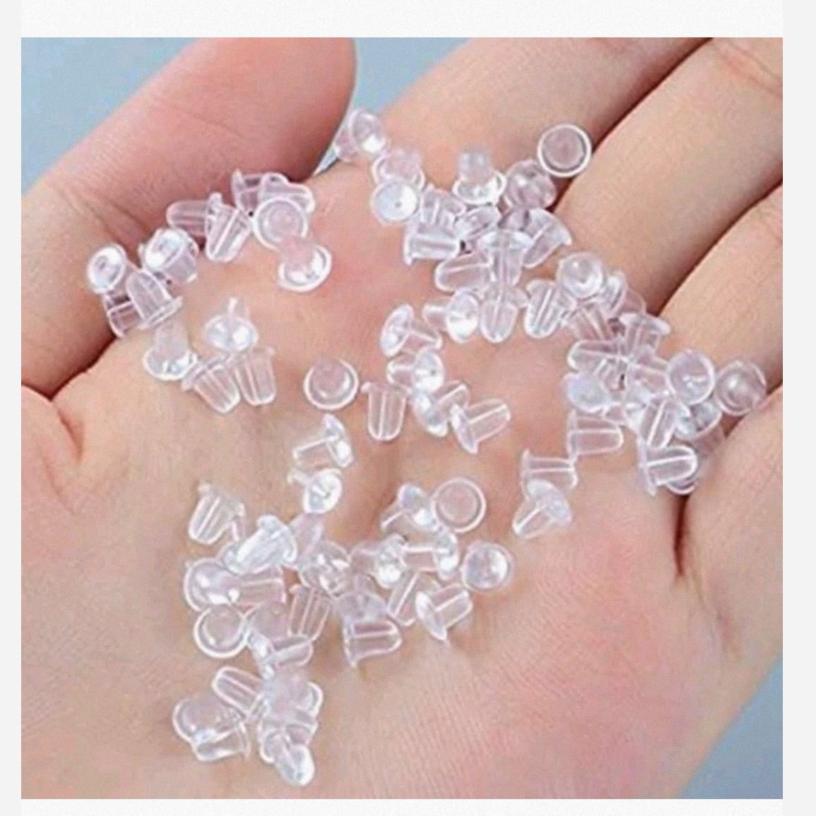 خرج کار پشت گوشواره میخی پلاستیکی (10عددی)