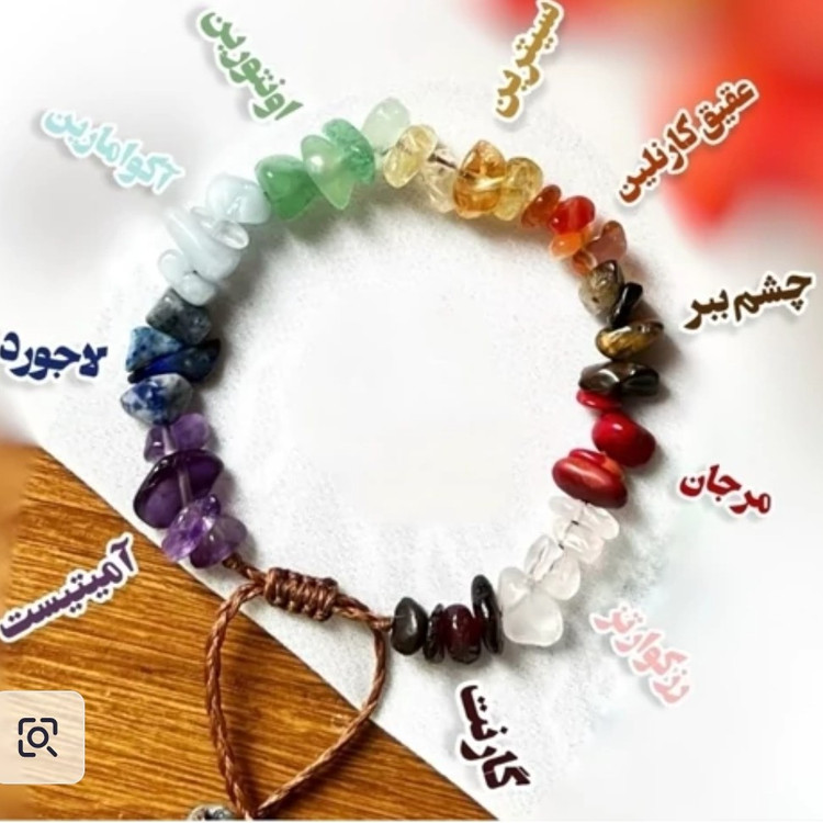 دستبند ده نوع سنگ اصلی دفرمه معدنی پرخواص کشویی